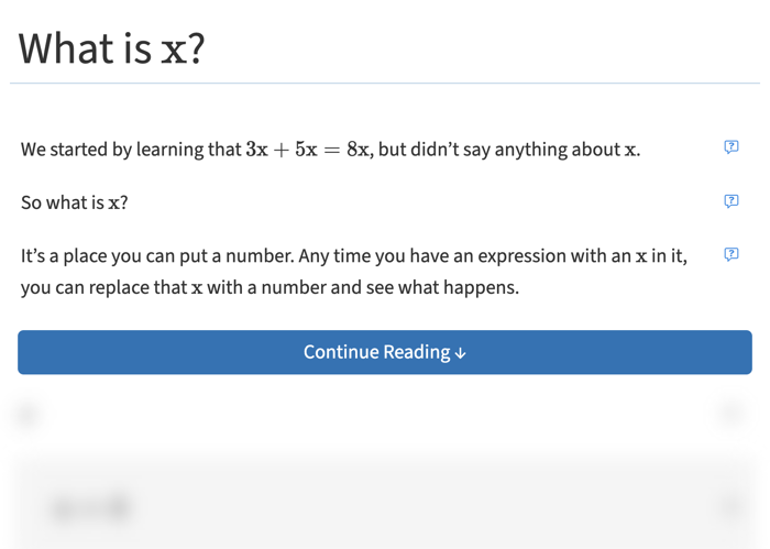 Screenshot showing the beginning of the 'What Is ?' chapter.